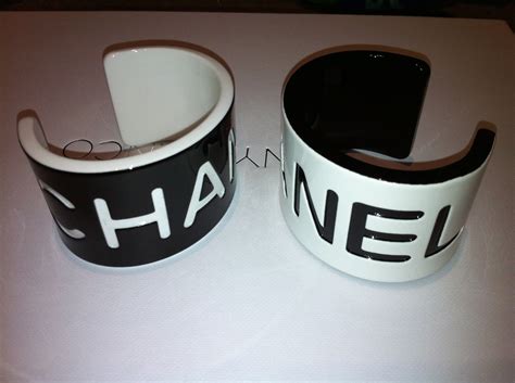 black white chanel cuff bracelet|Bracelets & Cuffs .